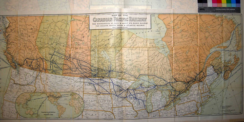 Map of the Canadian Pacific Railway : the Minneapolis, St. Paul and Sault Ste. Marie Railway, the Duluth, South Shore and Atlantic Railway and connections