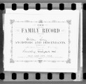 The family record book and autobiography of William Leany [microform] : c.1891
