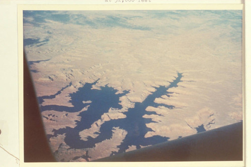Last Chance Creek and the area of the Crossing of the Fathers. 35mm Dynachrome from a plane at 32,000 feet
