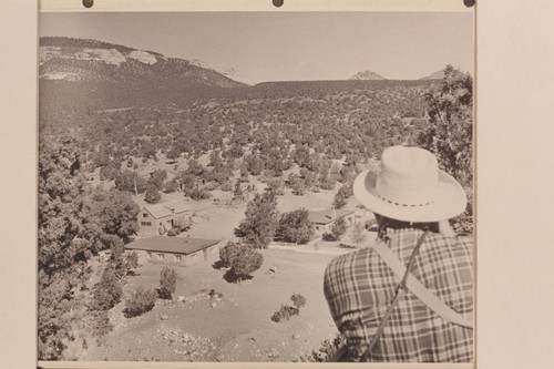 Masland photographing Navajo Mountain Trading Post