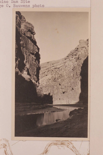 Canyon of the Little Colorado half a mile below Coconino Dam Site