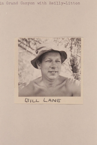 Bill Lane. 1962 in Grand Canyon with Reilly-Litton