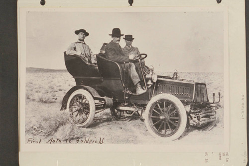 Arthur Sanger is seated in the back seat. He and John King operated ...