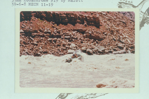 The "Bootoo" in the heavy water of Soap Creek Rapid