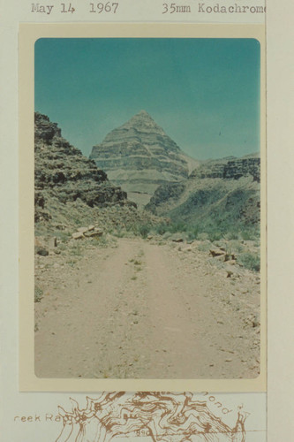 Diamond Peak from the south in Peach Springs Wash