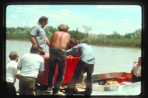 Robidoux inscription, Ekker grave, Embark to below San Rafael, 1975