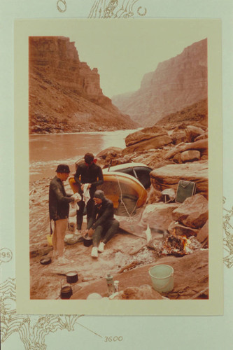 Camp above mouth of Waterhole Canyon, Mile 198.65 RB