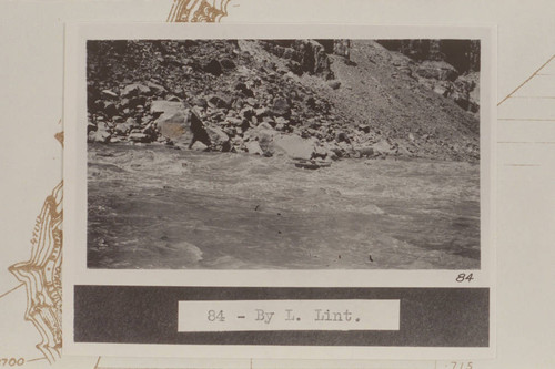 USGS skiff in Rapid No. 18. Rapid No. 18 ends at Mile 204 and is the last rapid in One Mile Rapid