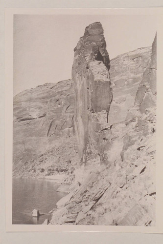 USGS Glen Canyon trip--Sentinel Rock from upstream side — Calisphere