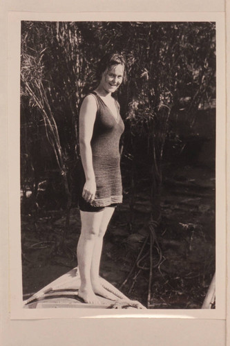 Edith Kolb. Lees Ferry. Edith Kolb rode through Paris Riffle on Emery ...