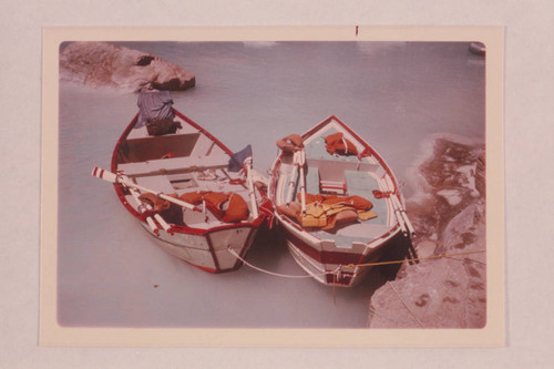 Dories of Martin Litton's fleet; Grand Canyon