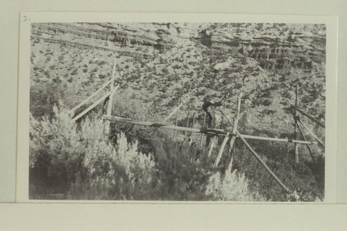 Crude water-lifting device between Kingfisher and Red Canyons
