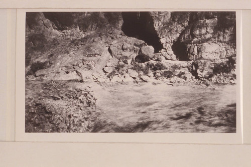 Head of Lava Falls Rapid during flood of 1923, Sep. Photo from Lint album