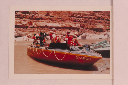 The "Mud Scow"; camera boat of the Marston-Disney fleet above Boulder Narrows