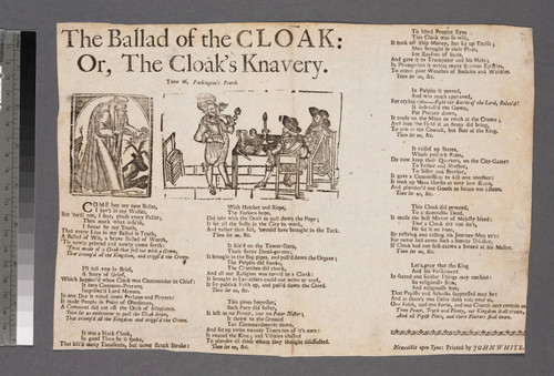 The ballad of the cloak: or, the cloak's knavery. Tune of, Packington's Pound