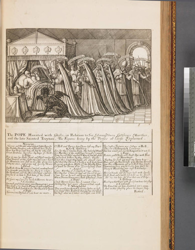 The Pope haunted with ghosts, in relation to Sir Edmundbury Godfrey's murther, and the late sainted traytors, the figures being by the verses at large explained