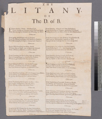 The litany Of the D. of B