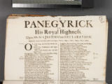 A panegyrick to His Royal Highness. Upon His Majesties late declaration. Especially drawn from Unio dissidentium page 2. part 14. page 3. part 3. page 4. part 3. and 4