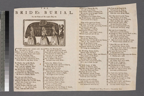 The bride's burial. To the tune of The lady's fall, &c
