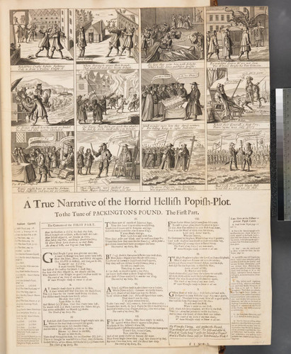 New narrative of the Popish Plot. Part 1;A true narrative of the horrid hellish Popish-Plot. To the tune of Packington's pound, the first part