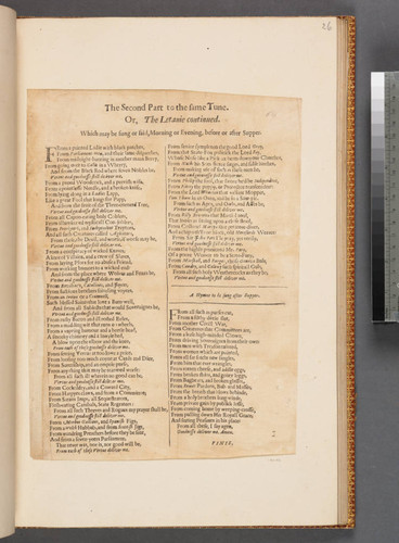 The second part to the same tune. Or, The letanie continued. Which may be sung or said, morning or evening, before or after supper