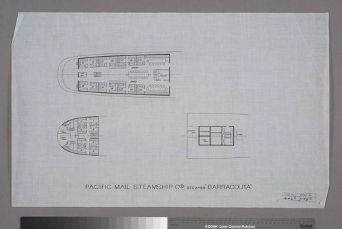 Pacific Mail Steamship Co.'s Steamer "Barracouta"