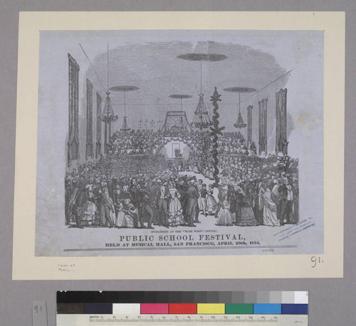 Public School Festival, Held at Musical Hall, San Francisco, April 29th, 1854