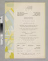 S. S. Lurline luncheon menu