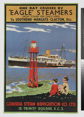 "The Royal Eagle" : an excursion steamer poster c. 1935