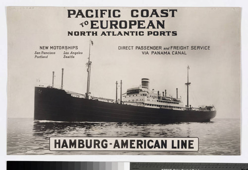 Pacific Coast to European North Atlantic ports : direct passenger and freight service via Panama Canal