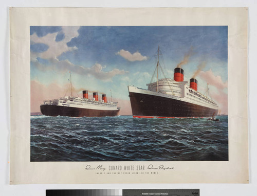 Cunard White Star : Queen Mary, Queen Elizabeth, largest and fastest ocean liners in the World