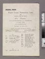 First class passenger list per Royal and U.S. Mail S.S. "Titanic," from Southhampton and Cherbourg to New York (via Queenstown)