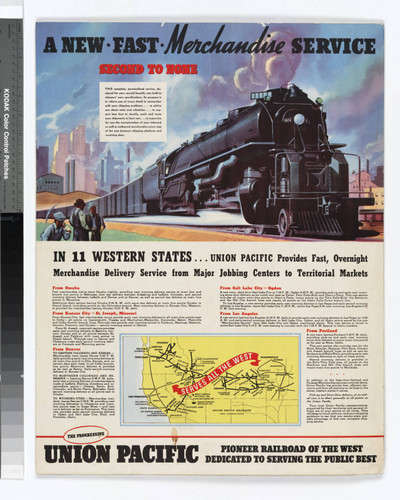 A new fast merchandise service second to none : in 11 western states ... Union Pacific provides ...