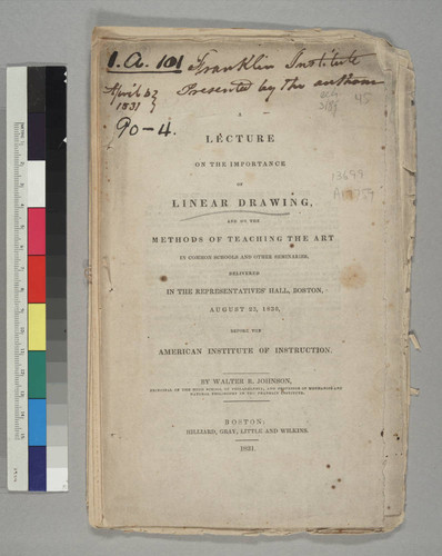 A Lecture On The Importance of Linear Drawing, and On The Methods of Teaching The Art in Common Schools and Other Seminaries