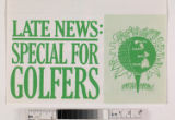 Late news : special for golfers