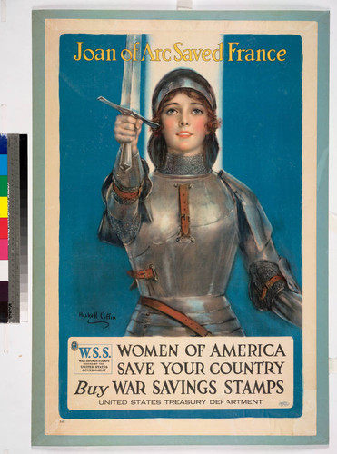 Joan of Arc saved France: women of America save your country buy war savings stamps