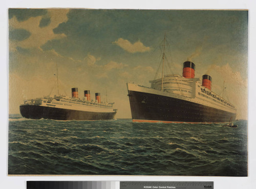 Cunard White Star : Queen Mary, Queen Elizabeth, largest and fastest ocean liners in the World