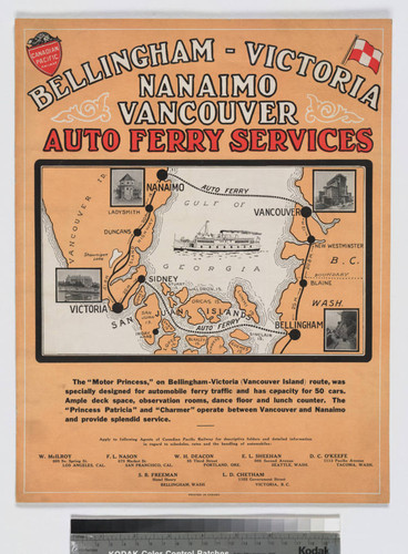 Bellingham - Victoria, Nanaimo Vancouver Auto Ferry Services