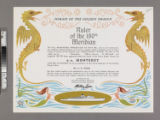 Commemorative certificate