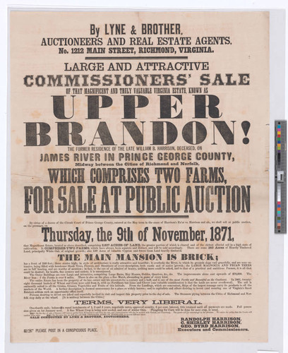 By Lyne & Brother, auctioneers and real estate agents