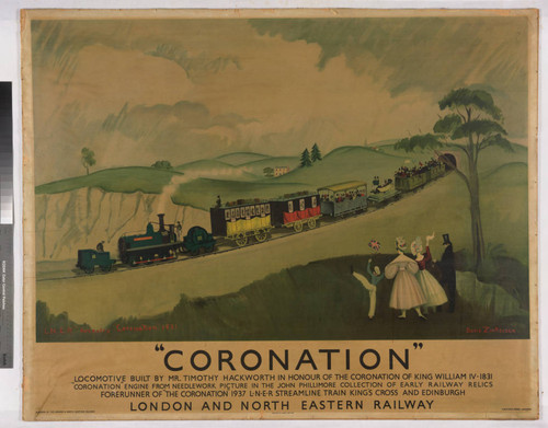 "Coronation" : locomotive built by Mr. Timothy Hackworth in honour of the coronation of King William IV-1831