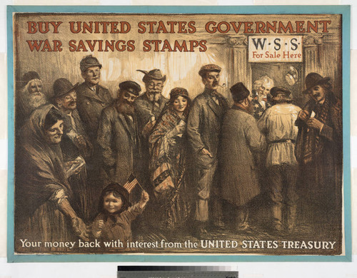 Buy United States government war savings stamps : your money back with interest from the United States Treasury