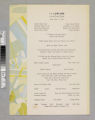 S. S. Lurline luncheon menu