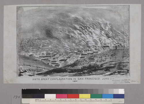 Map of the Burnt District Sixth Great Conflagration in San Francisco. June 22nd 1851