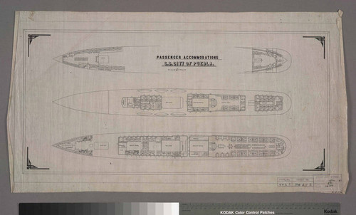 Passenger Accommodations S.S. City of Puebla