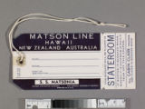 Matson Line Hawaii - New Zealand - Australia baggage label