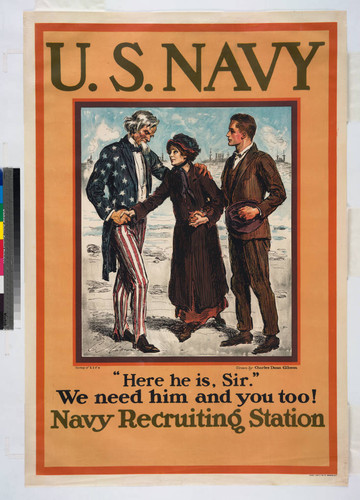 U.S. Navy : "Here he is, sir." We need him and you too! Navy recruiting station