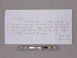 Joel Shrewsbury letter to William Dickinson