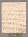 William Dickinson letter to Joel Shrewsbury