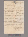 William Dickinson letter to Joel Shrewsbury